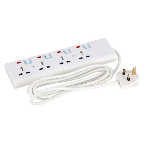 EXTENSION SOCKET/4WAY-3M