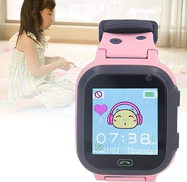 Kids Smart Watch Phone, Voice Call Camera Boys Girls Smartwatch Z4 (Pink)