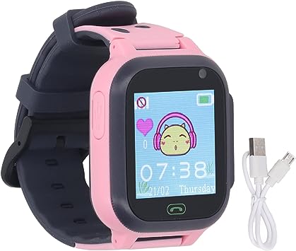 Kids Smart Watch Phone, Voice Call Camera Boys Girls Smartwatch Z4 (Pink)